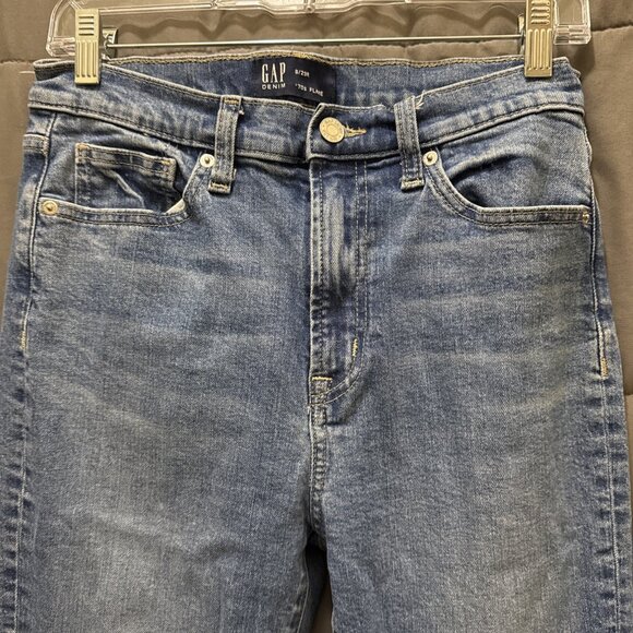 Gap 70s High Rise Flare Patch Pocket Hippie Boho Jeans Size 29 / 8 - Picture 6 of 11